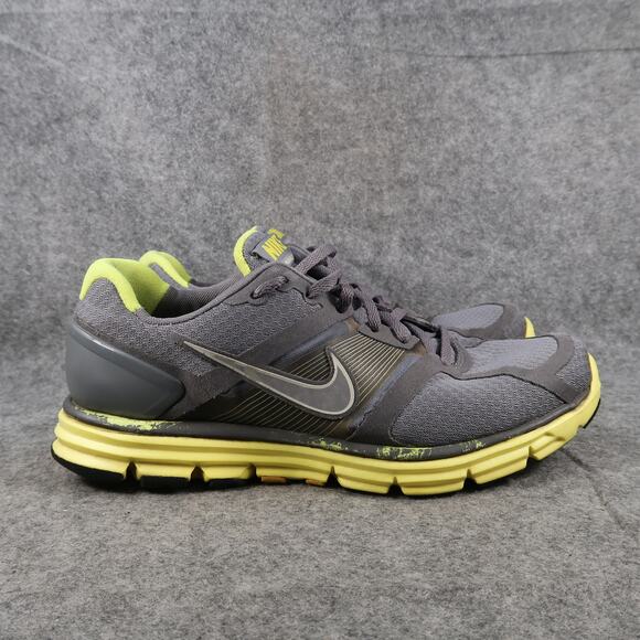 Nike Shoes Mens 10 Athletic Trainer Lunarglide Running Sneaker Active Sport Gray - Picture 1 of 15